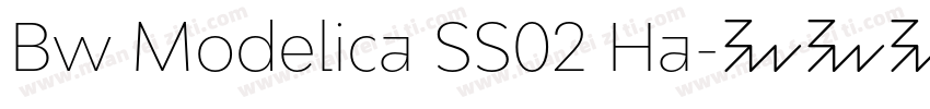 Bw Modelica SS02 Ha字体转换